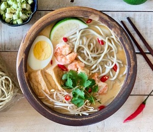 Laksa with Shrimp